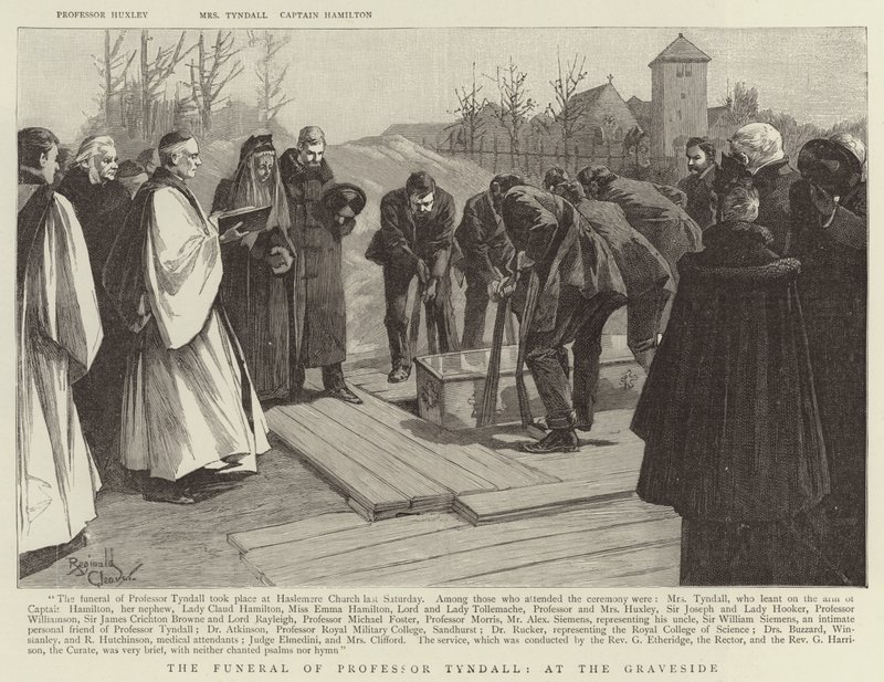 The Funeral of Professor Tyndall, at the Graveside by Reginald Thomas Cleaver
