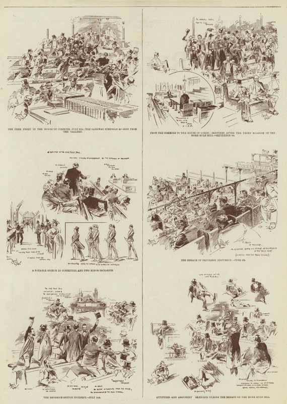 The Home Rule Session, Some "Daily Graphic" Sketches in Parliament by Reginald Thomas Cleaver