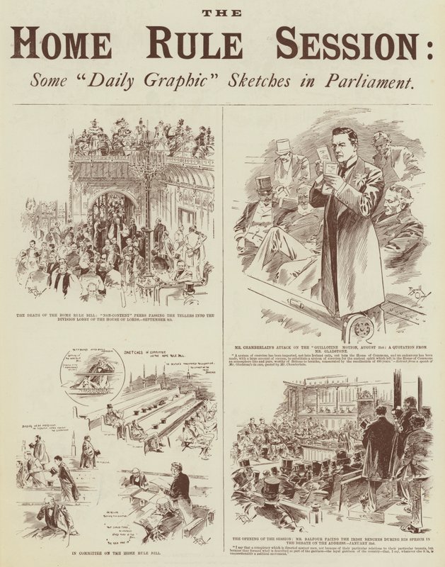The Home Rule Session, Some "Daily Graphic" Sketches in Parliament by Reginald Thomas Cleaver