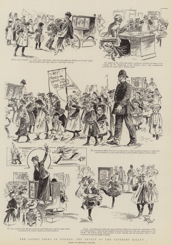 The latest thing in strikes, the revolt of the pavement ballet by Reginald Thomas Cleaver