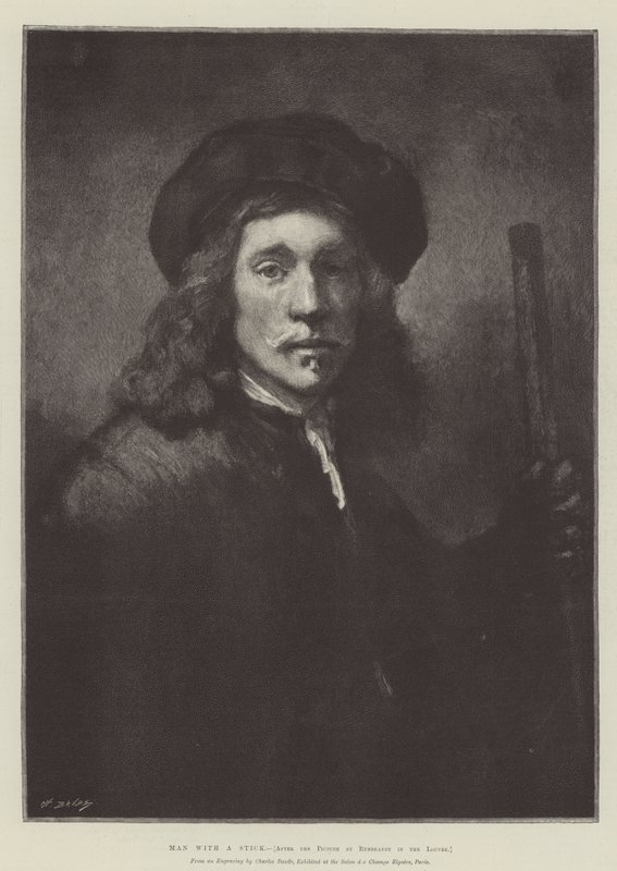 Man with a Stick by Rembrandt van Rijn