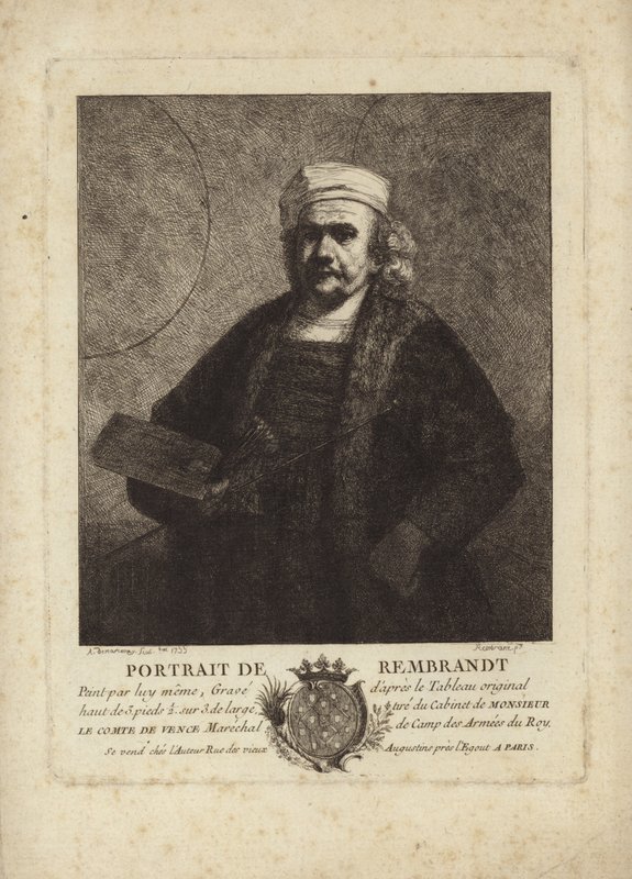 Rembrandt, Self Portrait of the Dutch Painter and Etcher by Rembrandt van Rijn