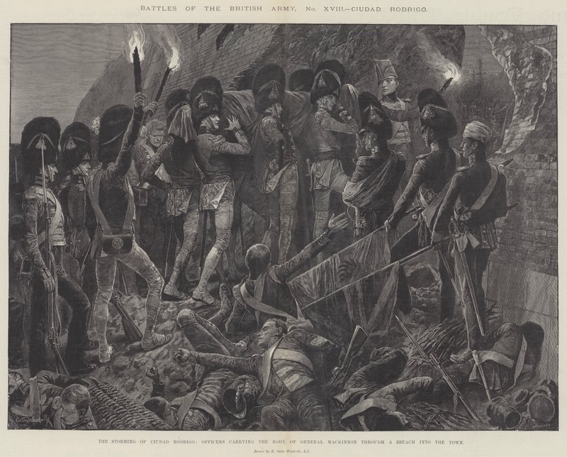 Battles of the British Army, Ciudad Rodrigo by Richard Caton Woodville junior