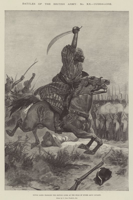 Battles of the British Army, Cuddalore by Richard Caton Woodville junior