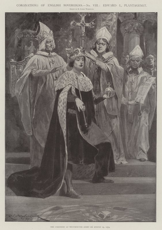 Coronations of English Sovereigns, Edward I, Plantagenet by Richard Caton Woodville junior