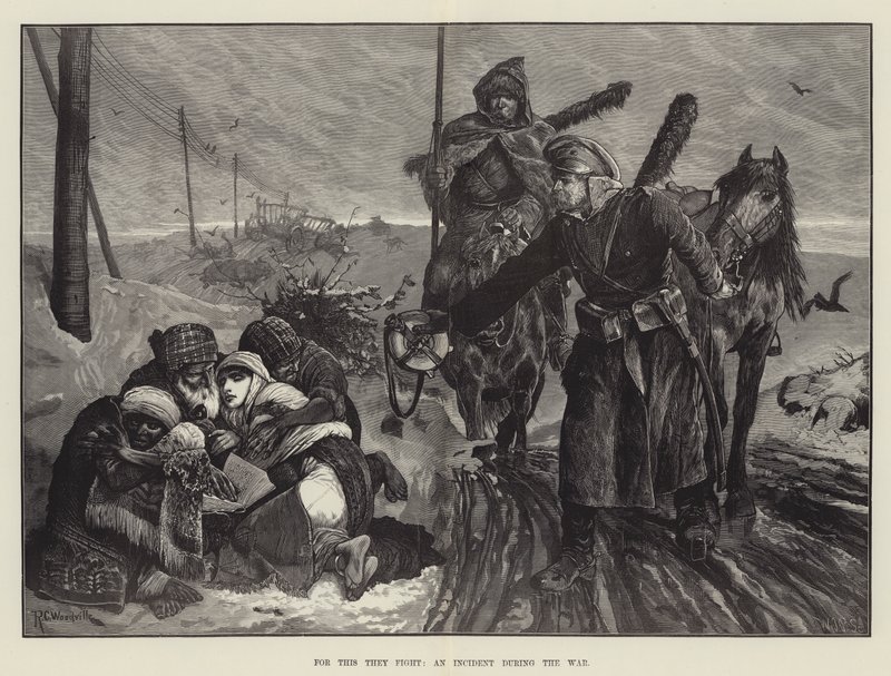 For This They Fight, an Incident During the War by Richard Caton Woodville junior