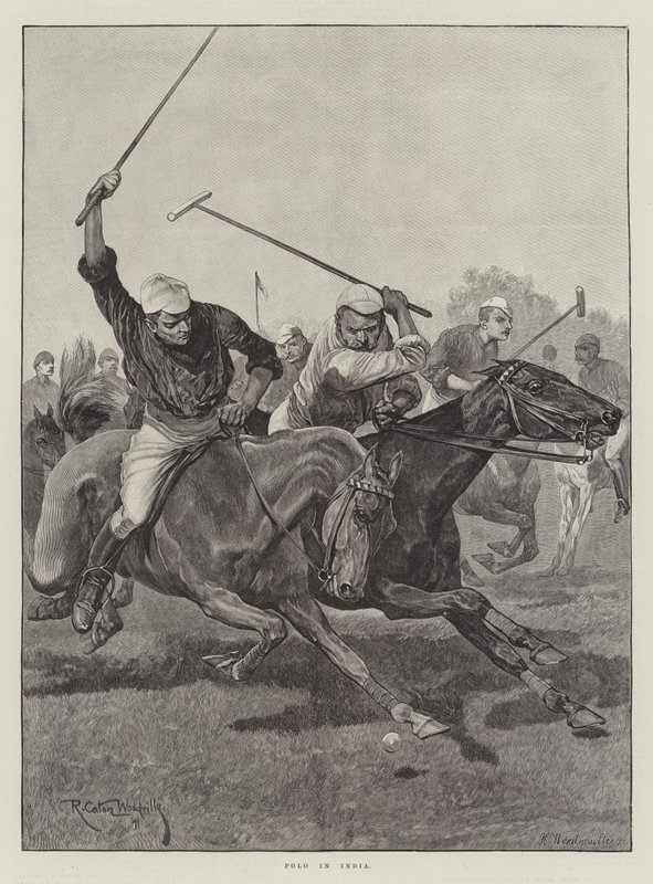 Polo in India by Richard Caton Woodville junior