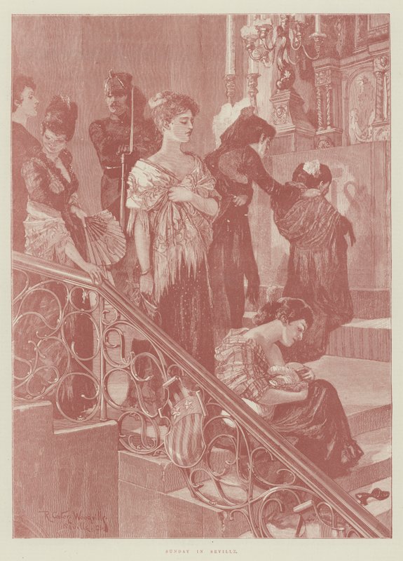 Sunday in Seville by Richard Caton Woodville junior