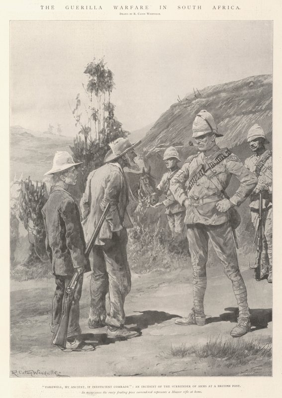 The Guerilla Warfare in South Africa by Richard Caton Woodville junior