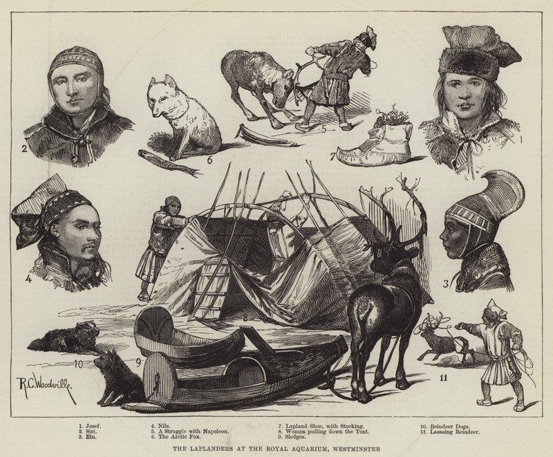 The Laplanders at the Royal Aquarium, Westminster by Richard Caton Woodville junior