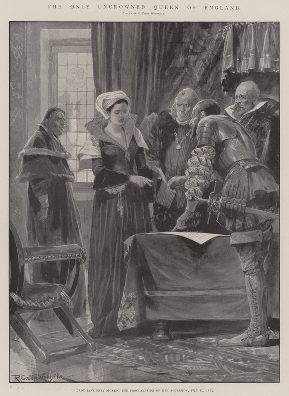 The Only Uncrowned Queen of England by Richard Caton Woodville junior
