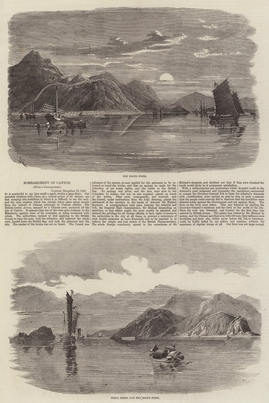 Bombardment of Canton by Richard Principal Leitch