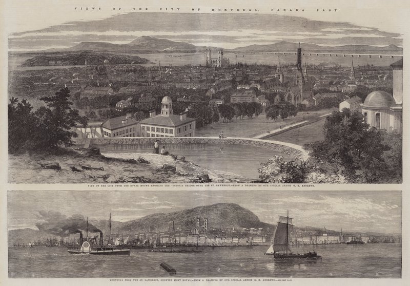 Views of the City of Montreal, Canada East by Richard Principal Leitch