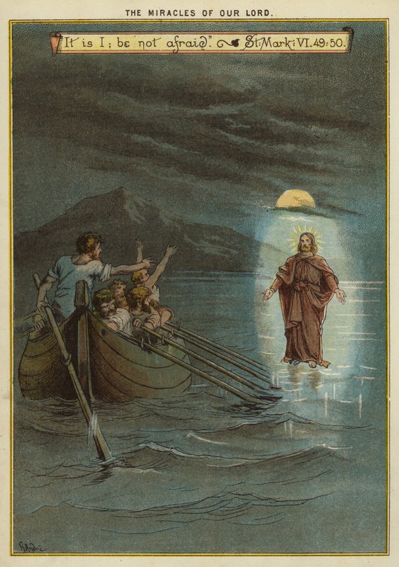 The Miracles of Christ: Jesus walks on water by Richard Andre