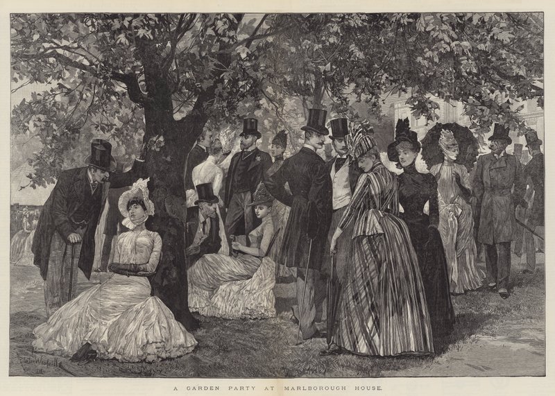 A Garden Party at Marlborough House by Richard Caton Woodville junior