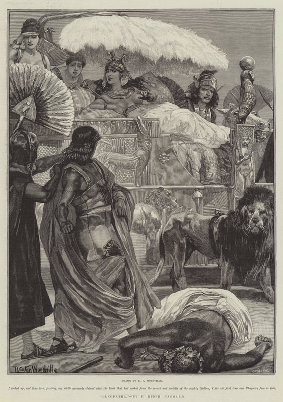 Cleopatra, by H. Rider Haggard by Richard Caton Woodville junior