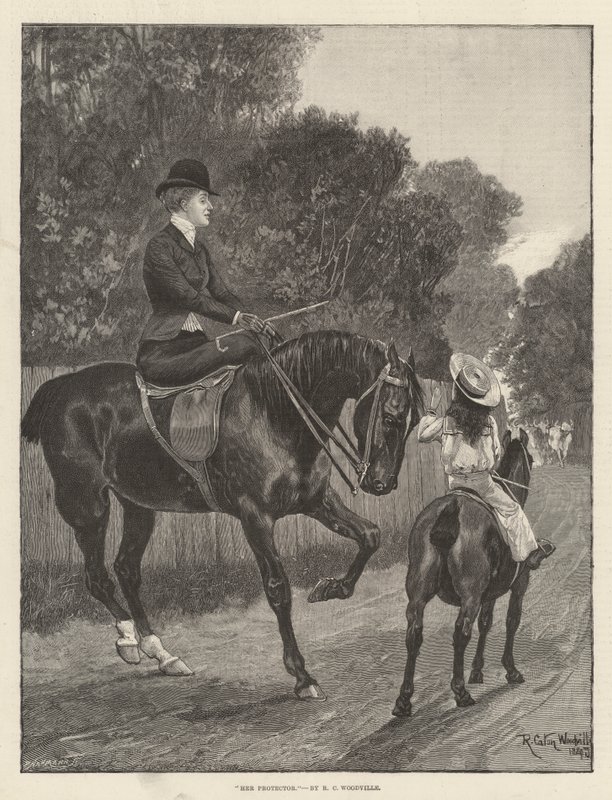 Her Protector by Richard Caton Woodville junior
