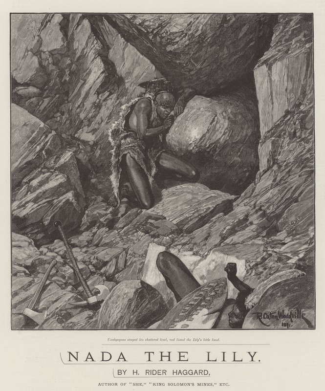 Nada the Lily, by H Rider Haggard by Richard Caton Woodville junior