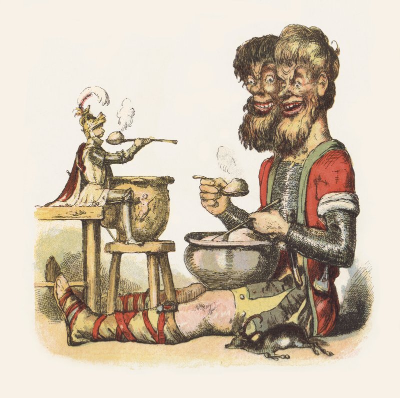 Illustration for Jack The Giant Killer by Richard Doyle