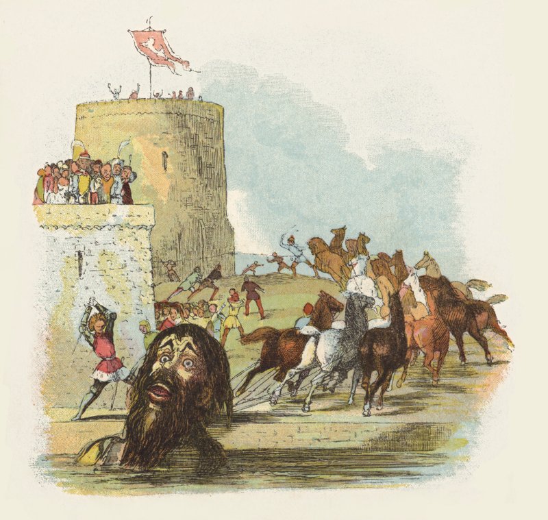 Illustration for Jack The Giant Killer by Richard Doyle