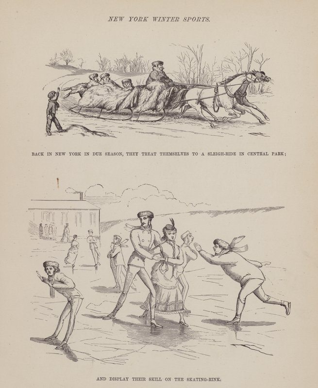 Page from The American Tour of Messrs Brown, Jones and Robinson by Richard Doyle