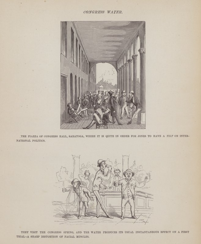 Page from The American Tour of Messrs Brown, Jones and Robinson by Richard Doyle