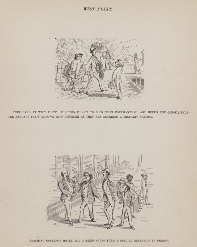 Page from The American Tour of Messrs Brown, Jones and Robinson by Richard Doyle