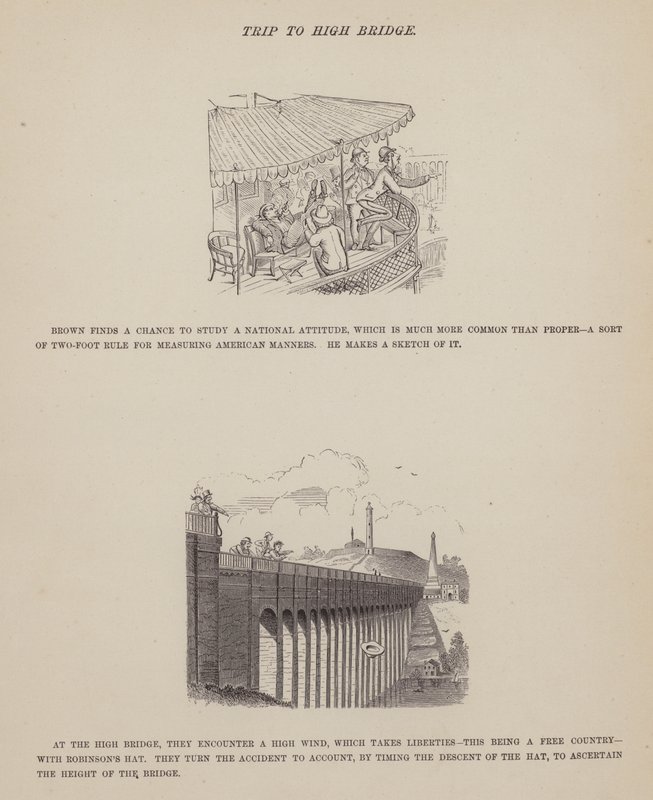 Page from The American Tour of Messrs Brown, Jones and Robinson by Richard Doyle