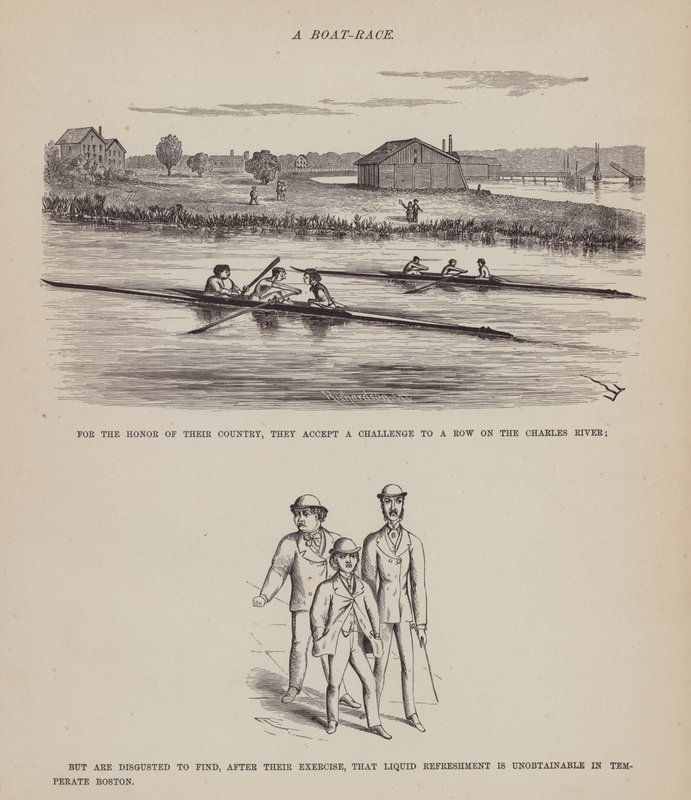 Page from The American Tour of Messrs Brown, Jones and Robinson by Richard Doyle