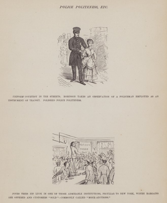 Page from The American Tour of Messrs Brown, Jones and Robinson by Richard Doyle