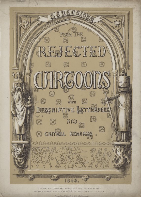 Title page for Selections from the Rejected Cartoons by Richard Doyle