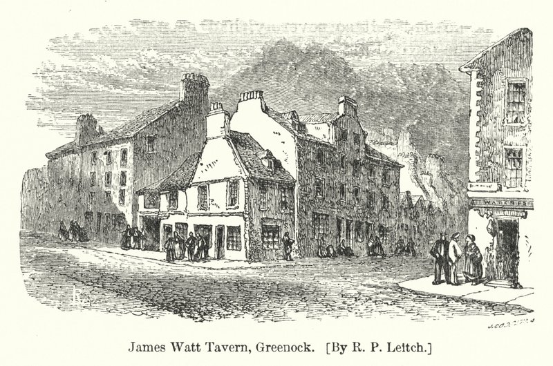 James Watt Tavern, Greenock by Richard Principal (after) Leitch