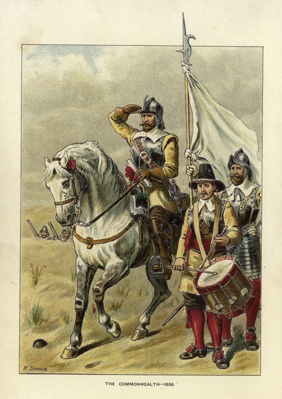 Epochs of the British Army - The Commonwealth by Richard Simkin