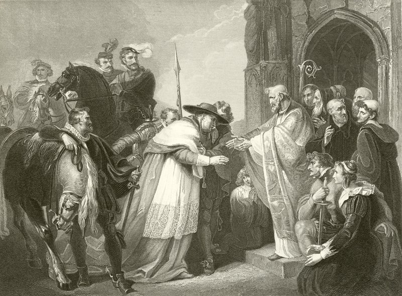 Cardinal Wolsey at Leicester Abbey by Richard Westall