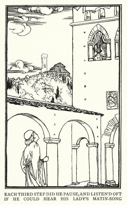 Illustration for Poems by John Keats: Isabella or The Pot of Basil by Robert Anning Bell