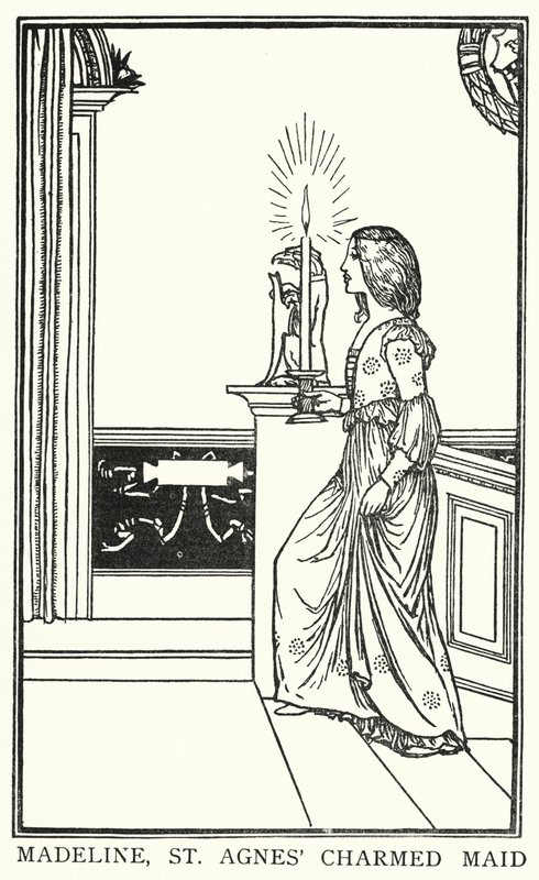 Illustration for Poems by John Keats: The Eve of St Agnes by Robert Anning Bell