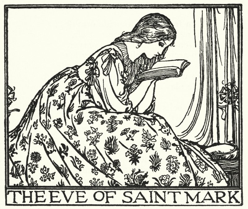 Illustration for Poems by John Keats: The Eve of St Mark by Robert Anning Bell