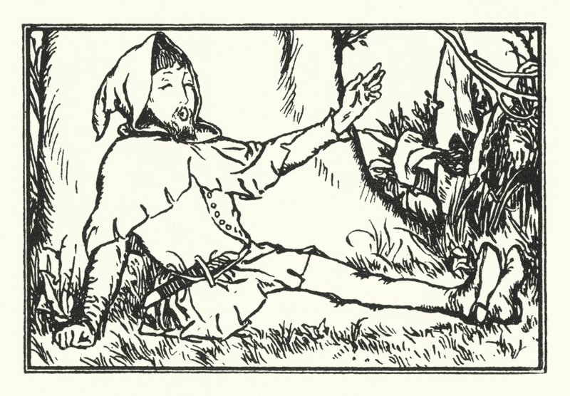 Under the greenwood tree by Robert Anning Bell