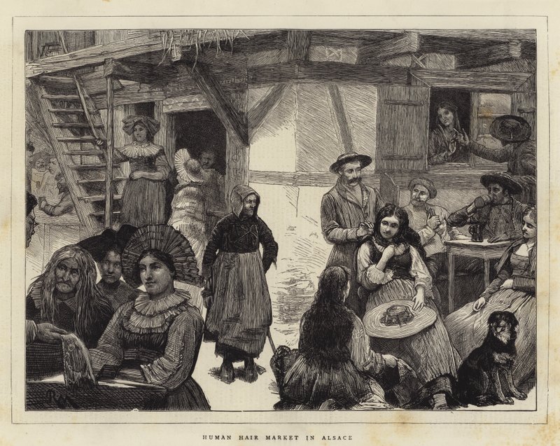 Human Hair Market in Alsace by Robert Walker Macbeth