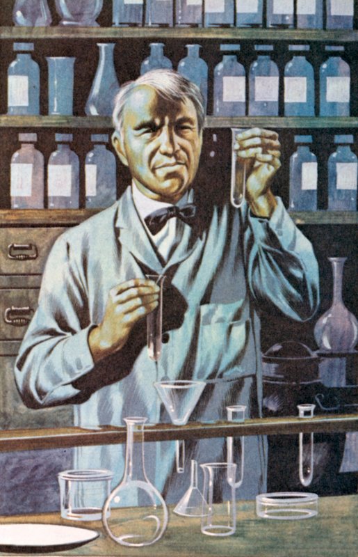 Thomas Alva Edison, American Inventor and Businessman by Ron Embleton