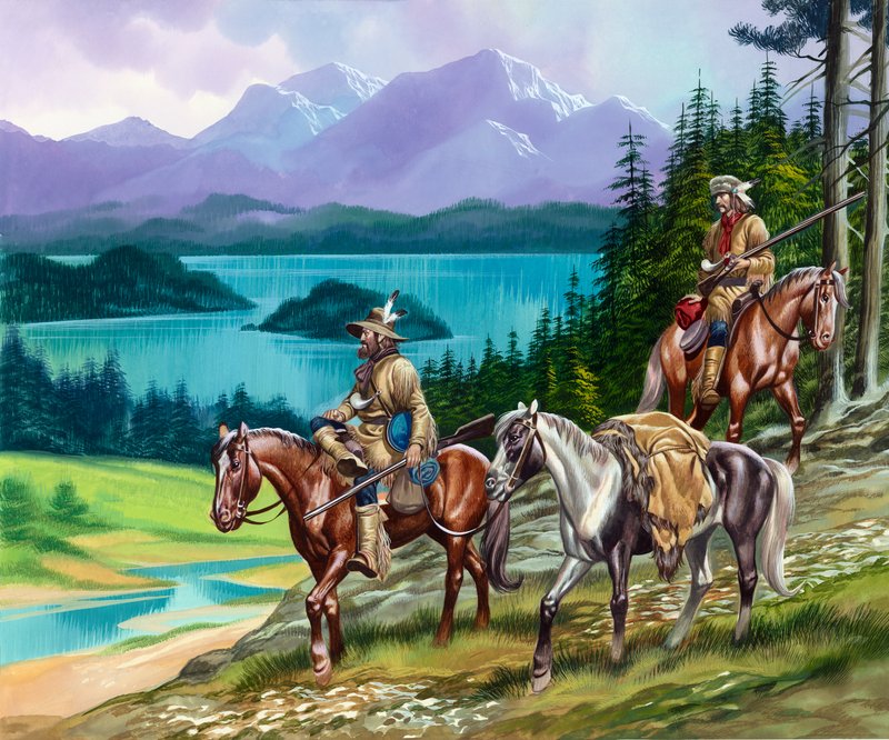 Trappers in the Wild West by Ron Embleton