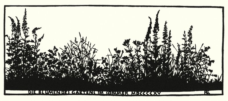 Page from Hausliches Leben, Silhouettes by Rudolf Koch by Rudolf Koch