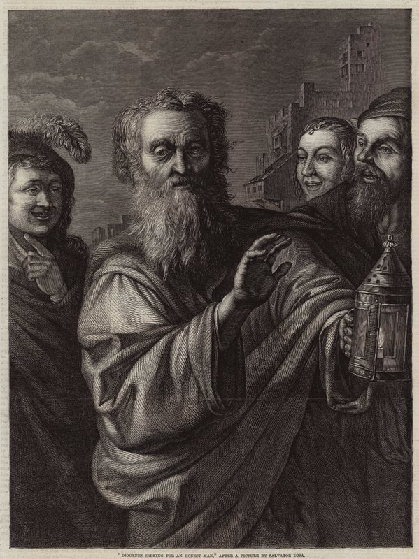 Diogenes seeking for an Honest Man by Salvator Rosa