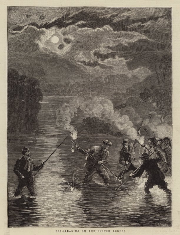 Eel-Spearing on the Scotch Border by Samuel Edmund Waller