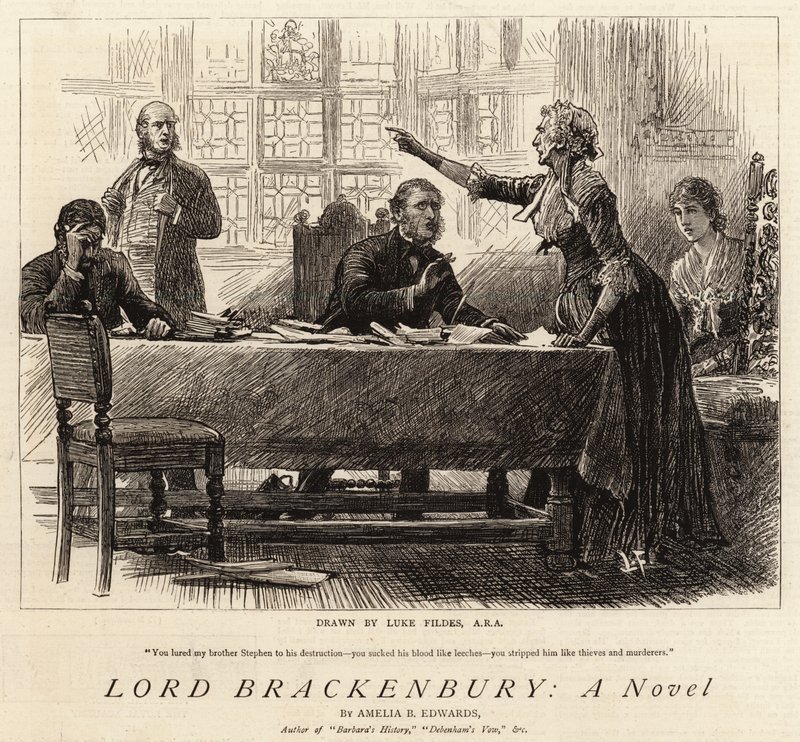 Lord Brackenbury, a Novel by Samuel Luke Fildes