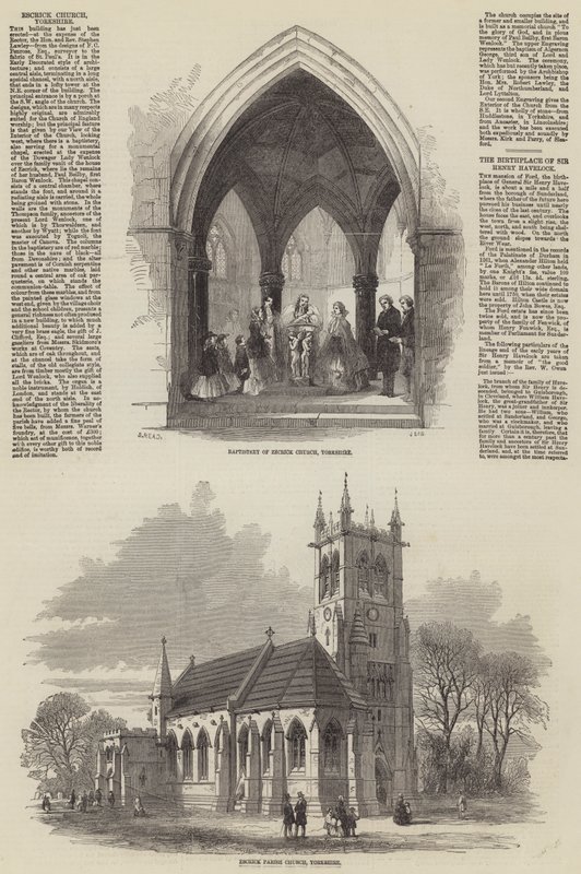 Escrick Church, Yorkshire by Samuel Read