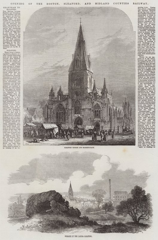 Opening of the Boston, Sleaford, and Midland Counties Railway by Samuel Read