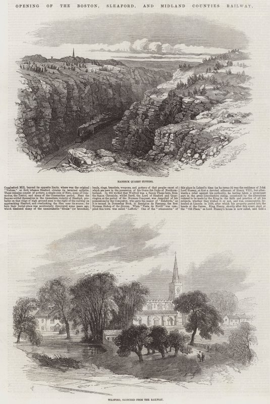 Opening of the Boston, Sleaford, and Midland Counties Railway by Samuel Read