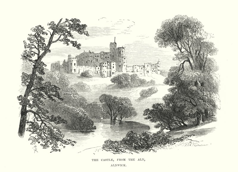 The Castle from the Aln, Alnwick by Samuel Read