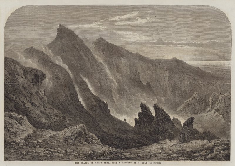 The Crater of Mount Etna by Samuel Read